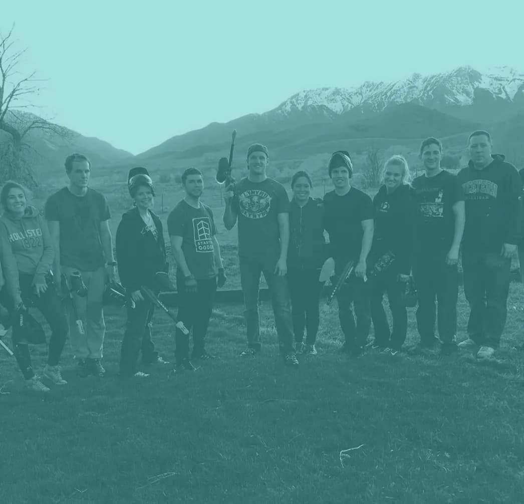 HQ team at paintball