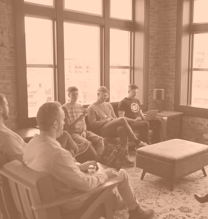 HQ team members at work