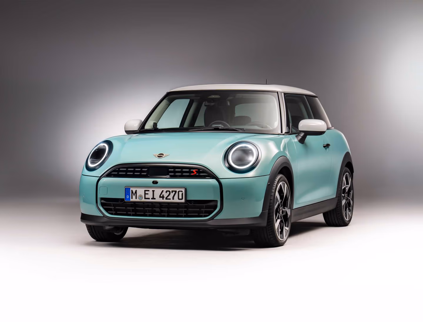 A MINI Cooper S in Ocean Wave Green