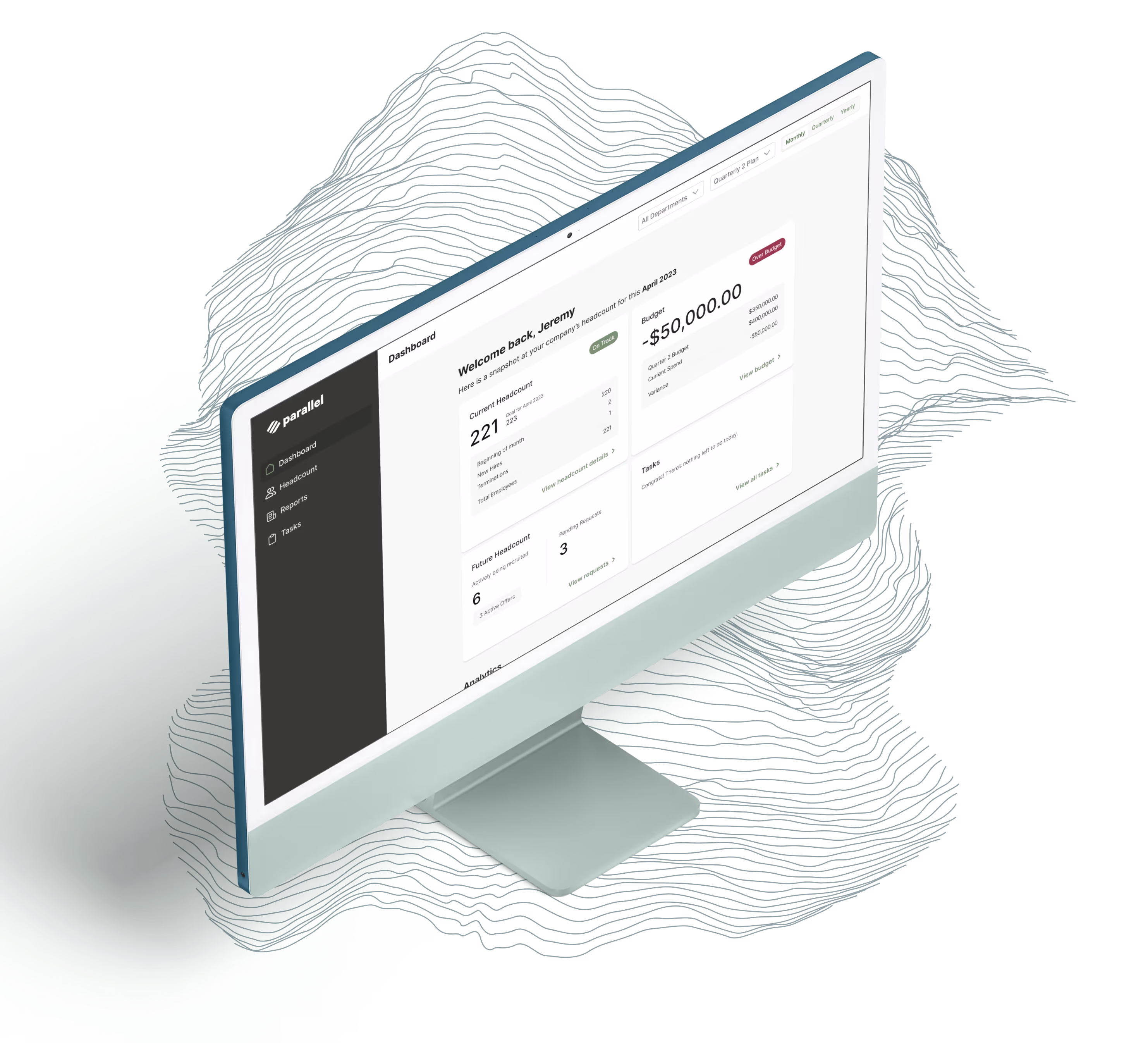 Parallel workforce planning dashboard