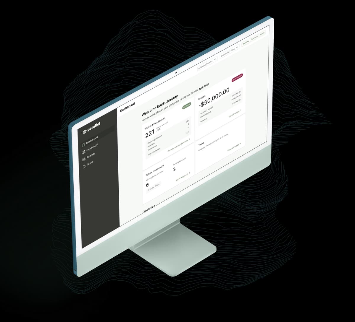 Parallel workforce planning dashboard