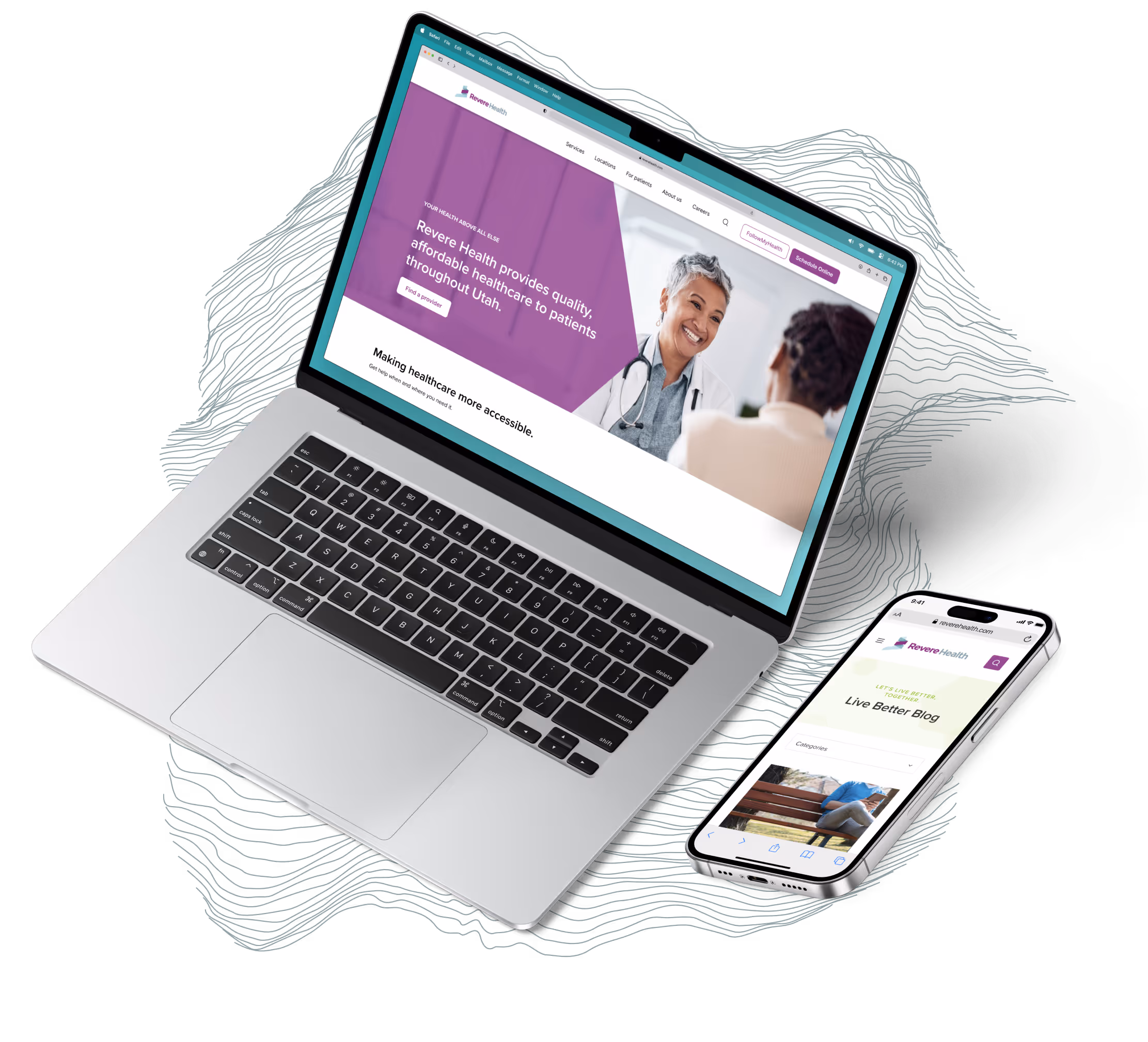 Revere Health responsive website