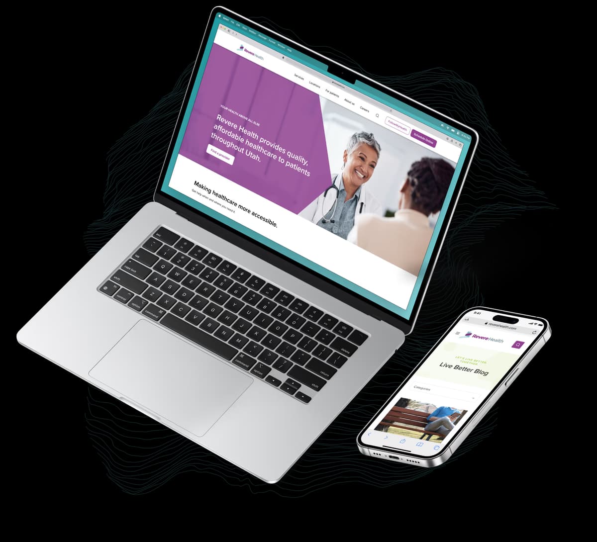 Revere Health responsive website
