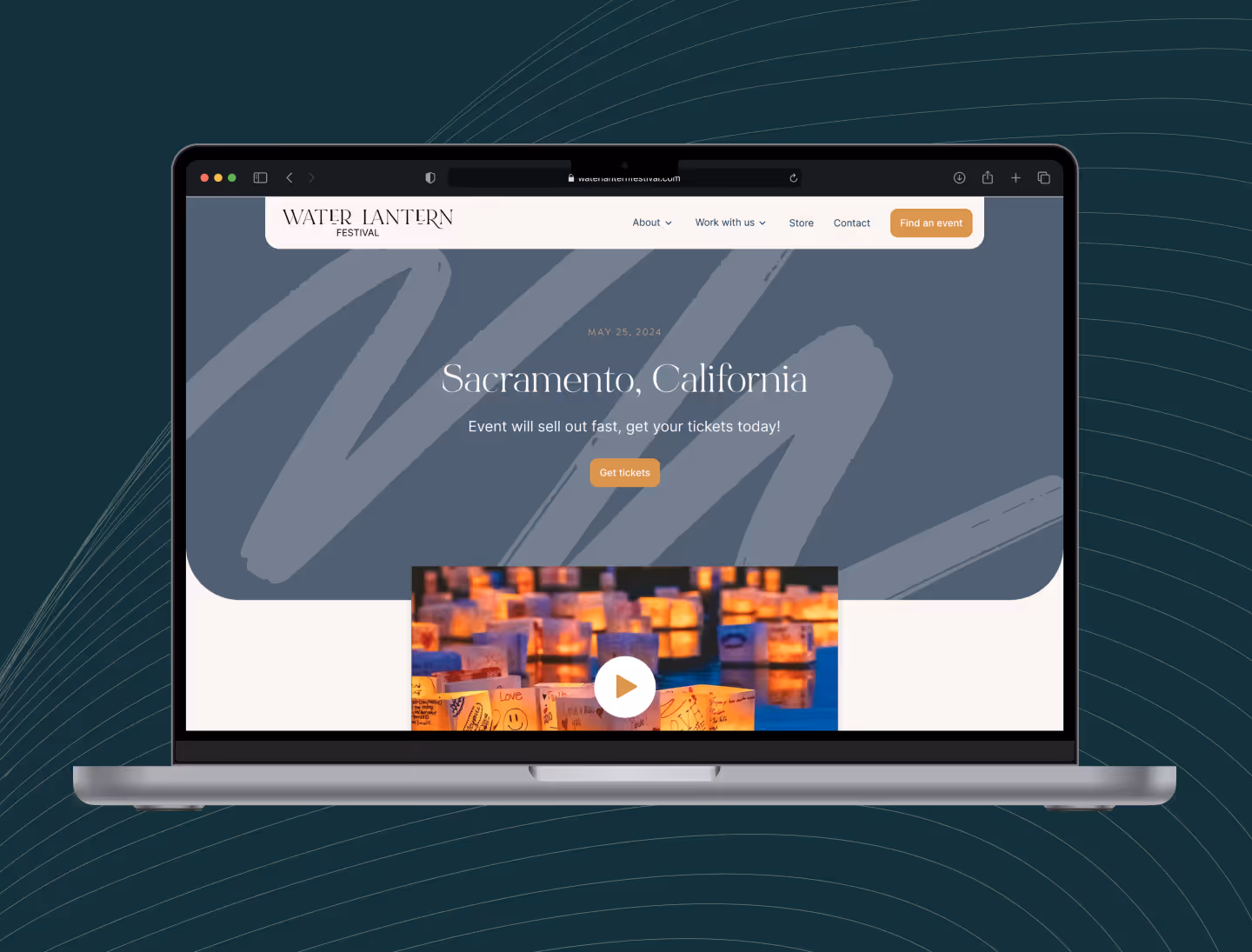 An event listing for Sacramento, California