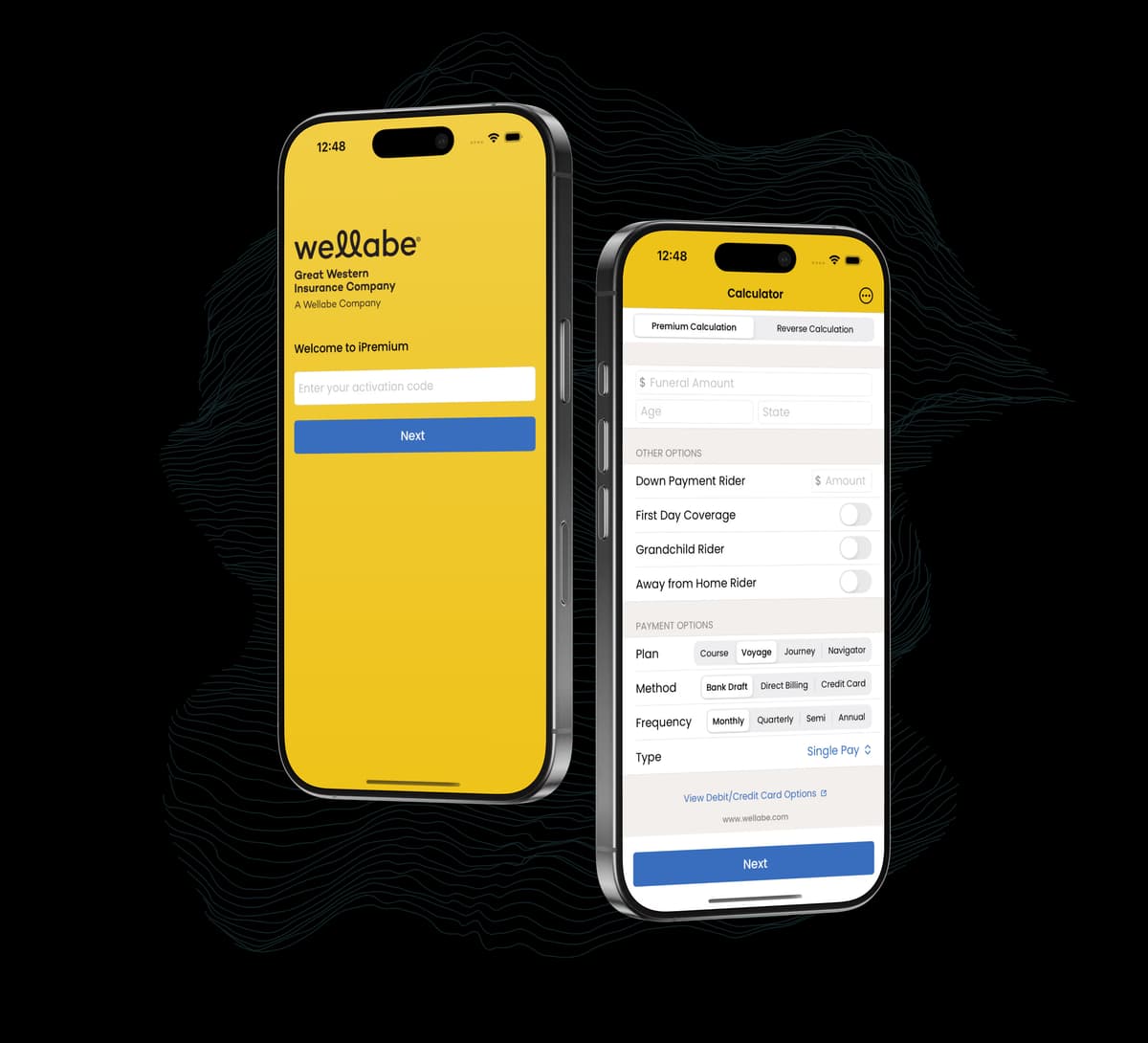 Wellabe iPremium internal tool interface